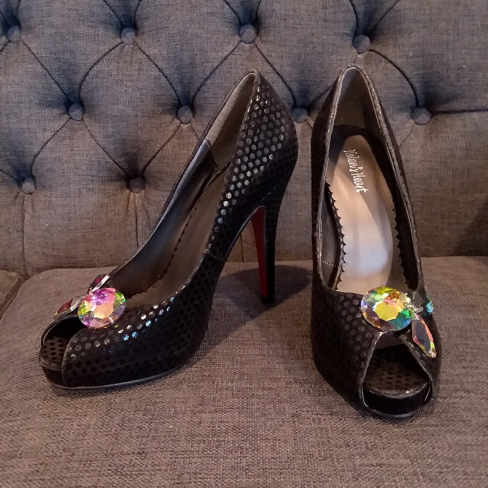 Helen's Heart black platform heels